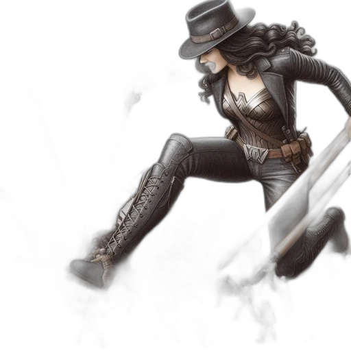comic book art, concept art, fantasy art, photorealistic transparent PNG cut-out