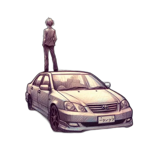 car, robot, hat, weapon transparent PNG cut-out