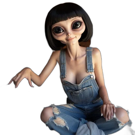 dress, creature, robot, concept art transparent PNG cut-out