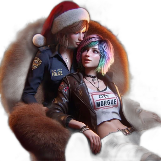 jacket, hat, concept art, cyberpunk transparent PNG cut-out