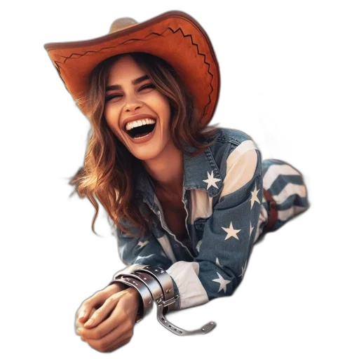 hat, jacket, face, jewelry transparent PNG cut-out