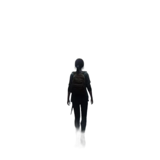 jacket, robot, staff, creature transparent PNG cut-out
