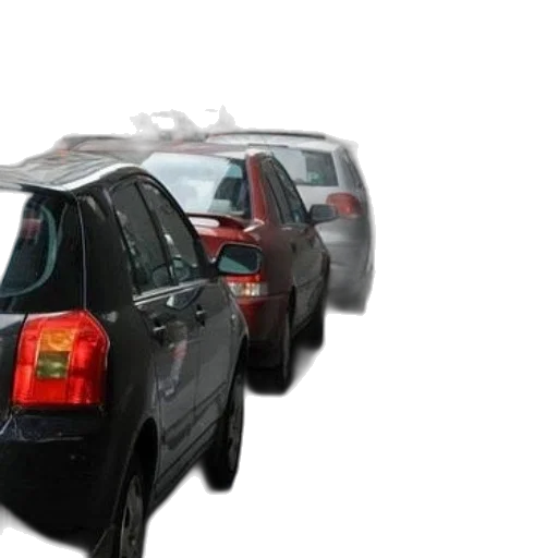 car, 3d render, photorealistic, busy transparent PNG cut-out