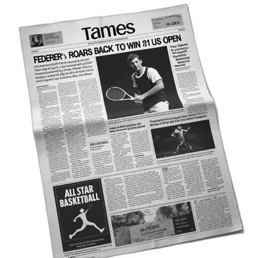 black, white, newspaper, page transparent PNG cut-out