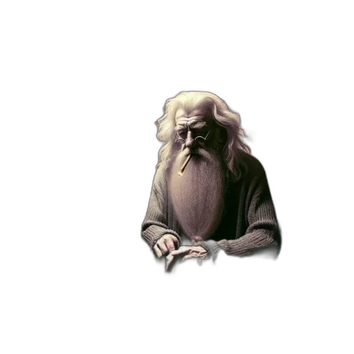 staff, creature, face, hair transparent PNG cut-out