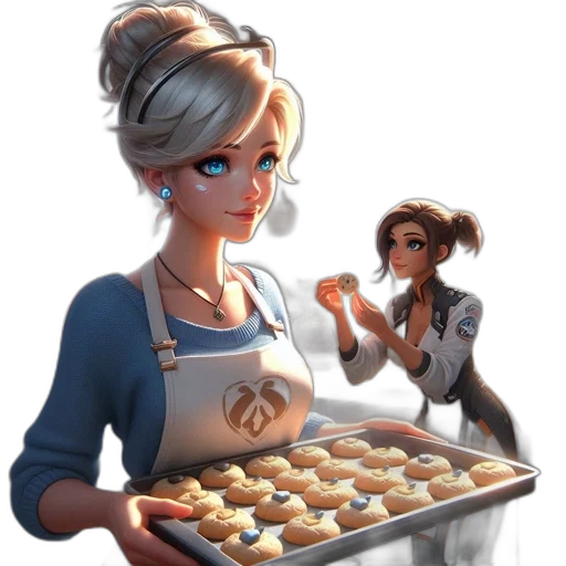 food, staff, concept art, photorealistic transparent PNG cut-out