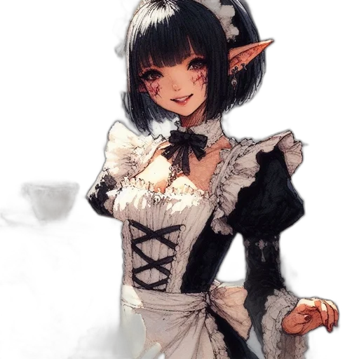 staff, dress, mask, dragon transparent PNG cut-out