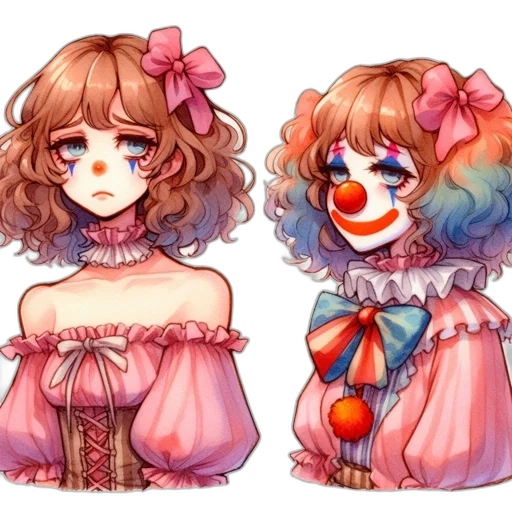 dress, watercolor, pixel art, concept art transparent PNG cut-out