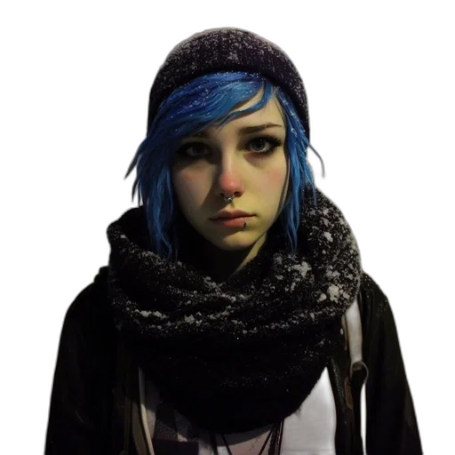 face, hat, jacket, mask transparent PNG cut-out