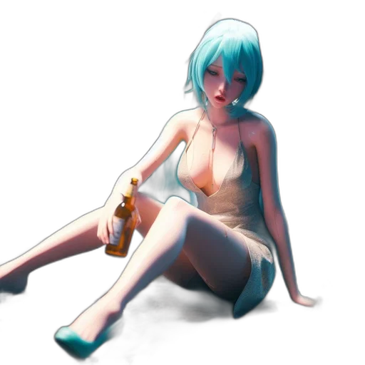 bottle, dress, robot, weapon transparent PNG cut-out
