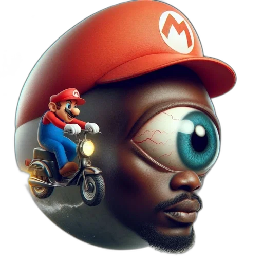 face, car, hat, concept art transparent PNG cut-out