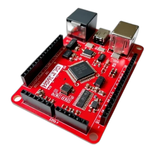robot, red, electronic, circuit transparent PNG cut-out