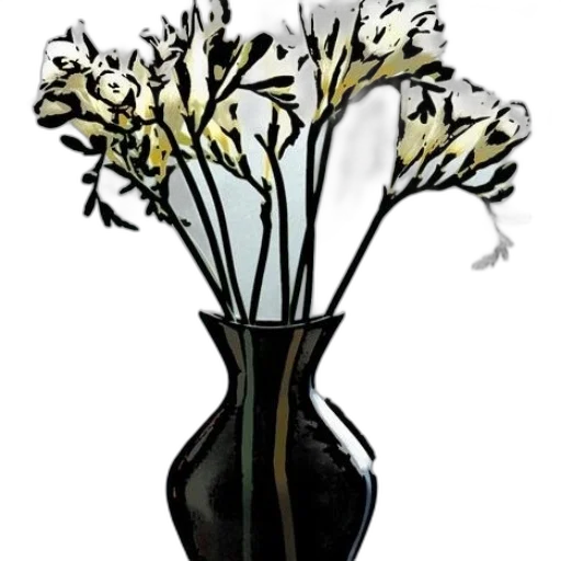 flower, crown, bottle, staff transparent PNG cut-out