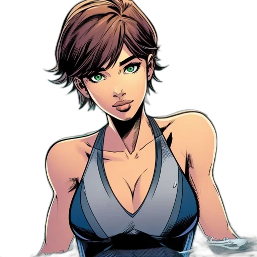 comic book art, cartoon, concept art, anime transparent PNG cut-out