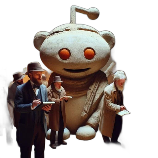 robot, creature, staff, mask transparent PNG cut-out
