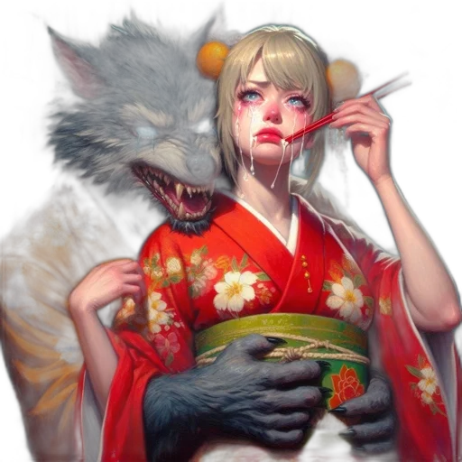 creature, mask, face, staff transparent PNG cut-out