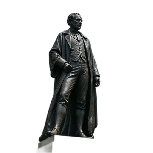 statue, gottfried, karl, fischer transparent PNG cut-out