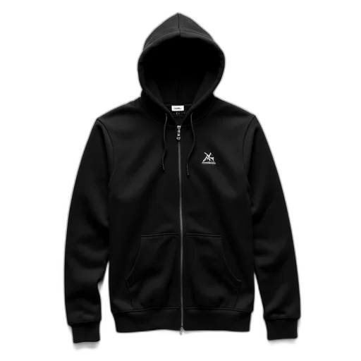 jacket, 3d render, dark, monochrome transparent PNG cut-out