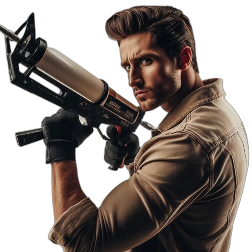 weapon, staff, jacket, concept art transparent PNG cut-out