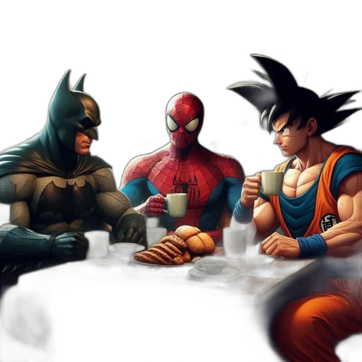 comic book art, concept art, fantasy art, 3d render transparent PNG cut-out