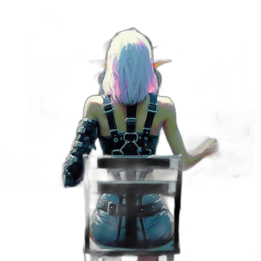 robot, dress, jacket, creature transparent PNG cut-out