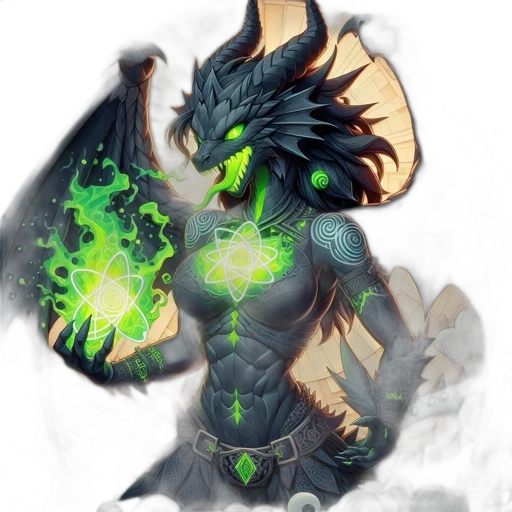 dragon, staff, mask, creature transparent PNG cut-out