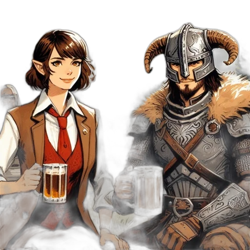 fantasy art, concept art, comic book art, pixel art transparent PNG cut-out