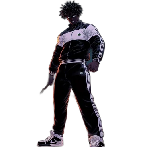jacket, staff, sword, weapon transparent PNG cut-out