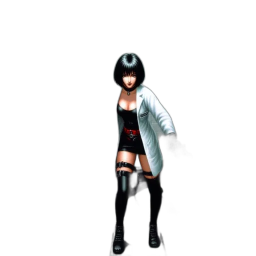 jacket, staff, robot, weapon transparent PNG cut-out