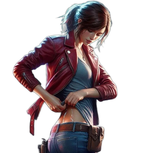 jacket, concept art, photorealistic, fantasy art transparent PNG cut-out