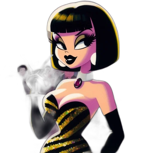 dress, jewelry, cartoon, comic book art transparent PNG cut-out