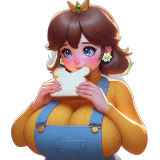 food, staff, crown, face transparent PNG cut-out