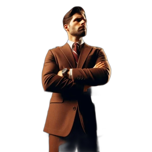 jacket, staff, face, concept art transparent PNG cut-out