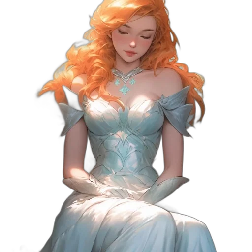 dress, crown, concept art, fantasy art transparent PNG cut-out