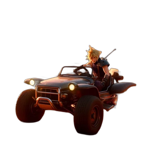 car, weapon, concept art, 3d render transparent PNG cut-out