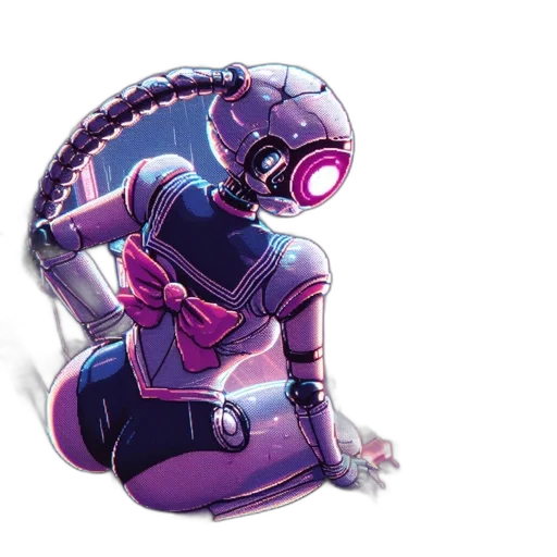 robot, mask, creature, concept art transparent PNG cut-out