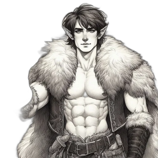 jacket, sword, fantasy art, concept art transparent PNG cut-out