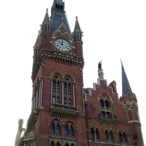 building, staff, 3d render, city street transparent PNG cut-out