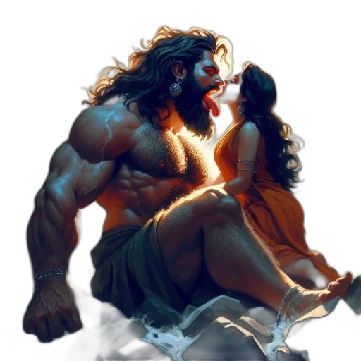 fantasy art, concept art, comic book art, photorealistic transparent PNG cut-out