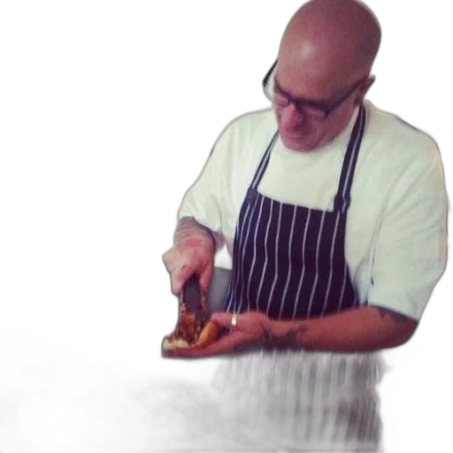 food, staff, photorealistic, man transparent PNG cut-out