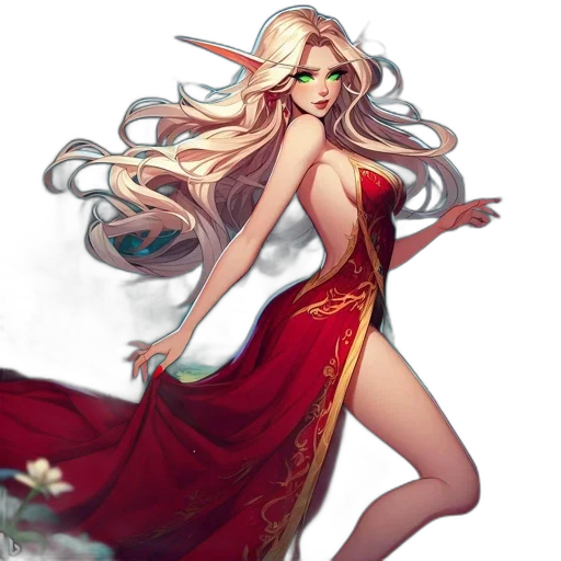 dress, dragon, fantasy art, concept art transparent PNG cut-out