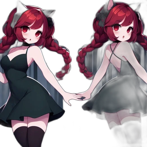 dress, creature, concept art, anime transparent PNG cut-out