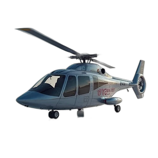 3d render, helicopter, concept, designed transparent PNG cut-out