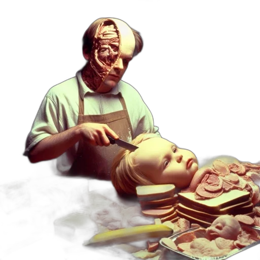 food, mask, face, robot transparent PNG cut-out