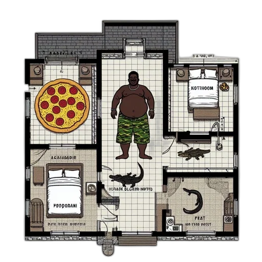 building, concept art, pixel art, cyberpunk transparent PNG cut-out