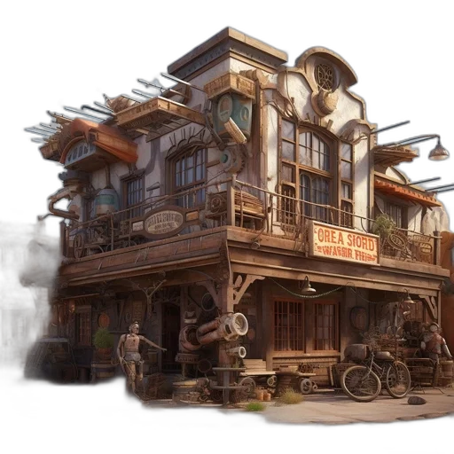 building, furniture, concept art, fantasy art transparent PNG cut-out