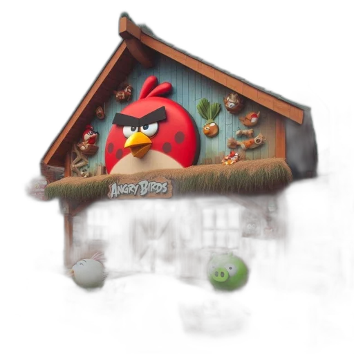 food, building, concept art, 3d render transparent PNG cut-out