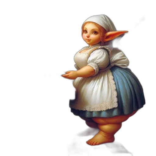 dress, staff, concept art, 3d render transparent PNG cut-out
