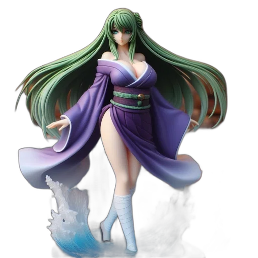 concept art, fantasy art, 3d render, green transparent PNG cut-out
