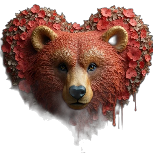 animal, concept art, 3d render, photorealistic transparent PNG cut-out